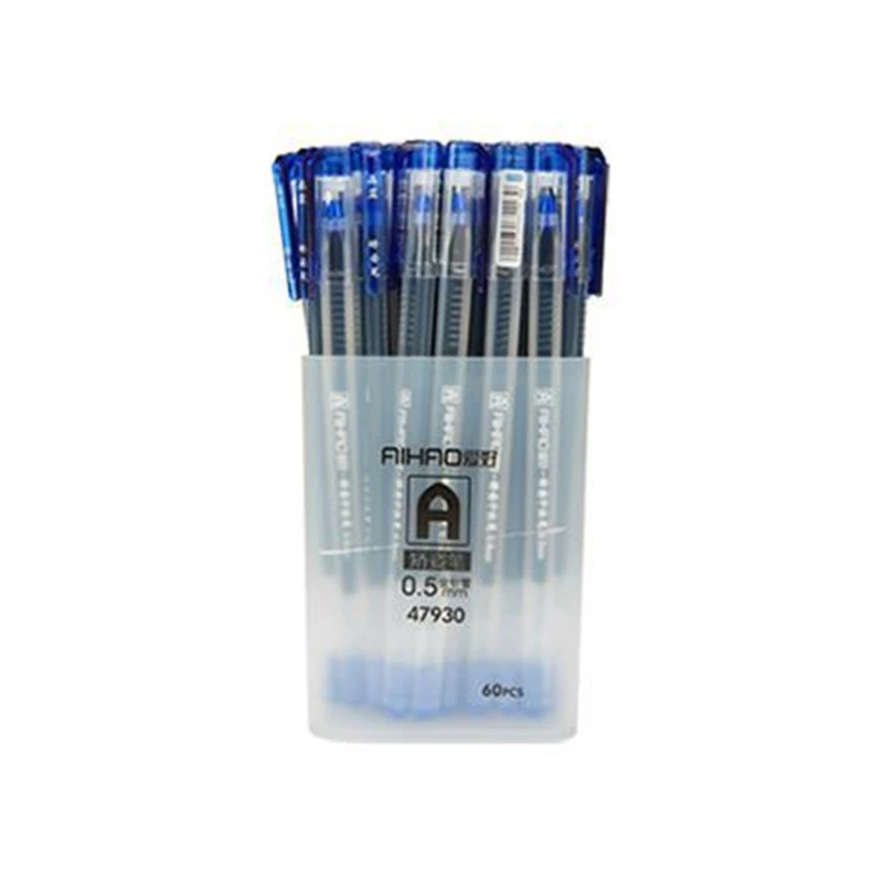 

60 Pcs Signature Pens Neutral Pens Quick-Drying 0.5mm Large Capacity Writing Pen New Dropship