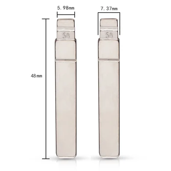 Chiave telecomando per Citroen peugeot - KEYYOU NO 58 Auto Chiave A Distanza della Lama Per Citroen peugeot Vibrazione Pieghevole In