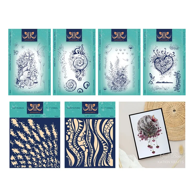 

Coral Waters Be You Tiful Nautical Coquille Love Metal Cutting Dies Stamp Stencil Scrapbooking Diary Embossing Diy Greeting Card