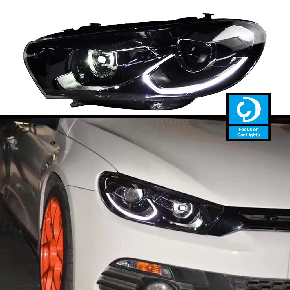 Car Front Headlight For Scirocco R 20092015 Led Headlamp Styling