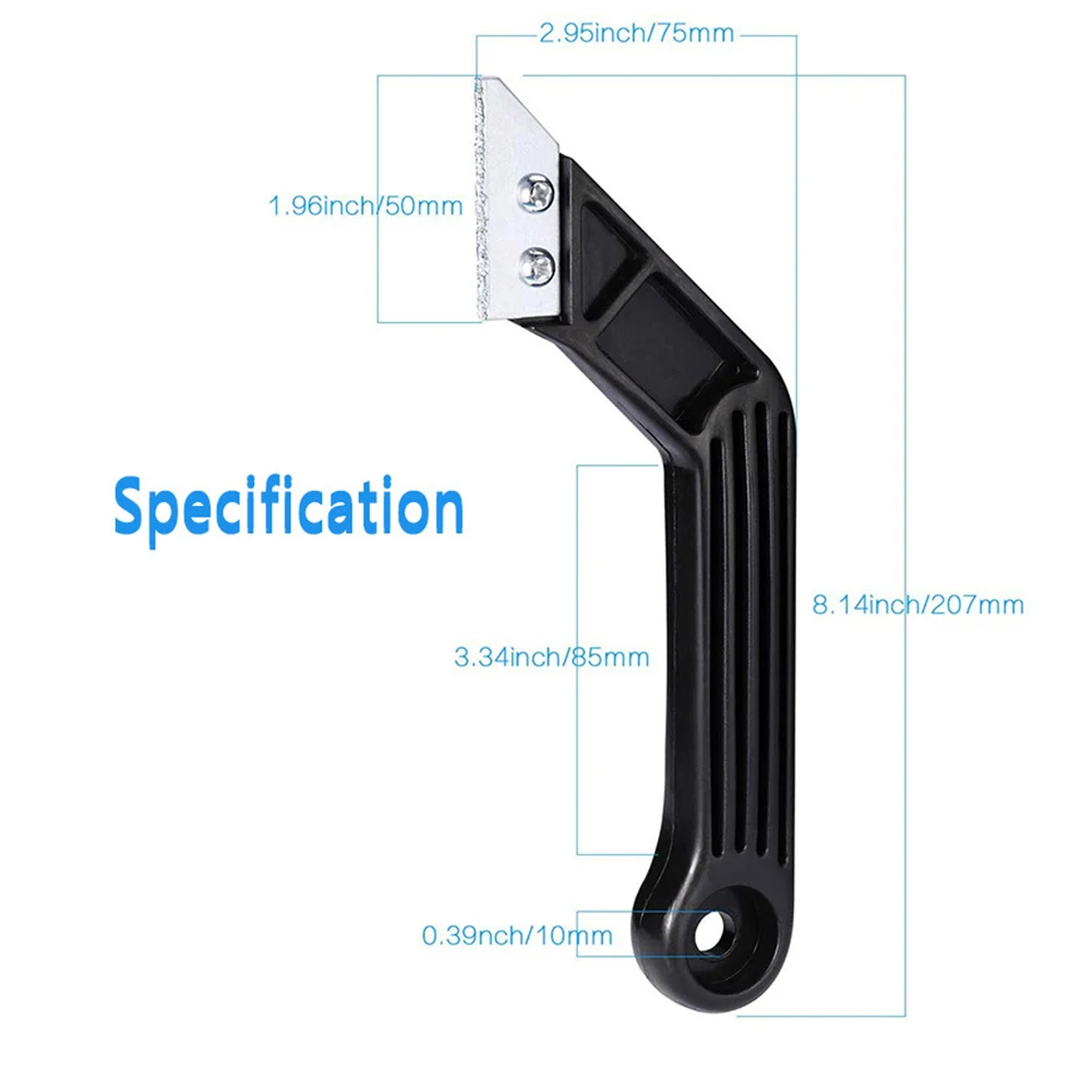 Putty knife scraper wall scraper paint scraper Black Beveled Handle Scraper Combination Replacement Blade Gap Grout Remover Tool Kit Wall Floor Tiles Joint Cleaner Tool