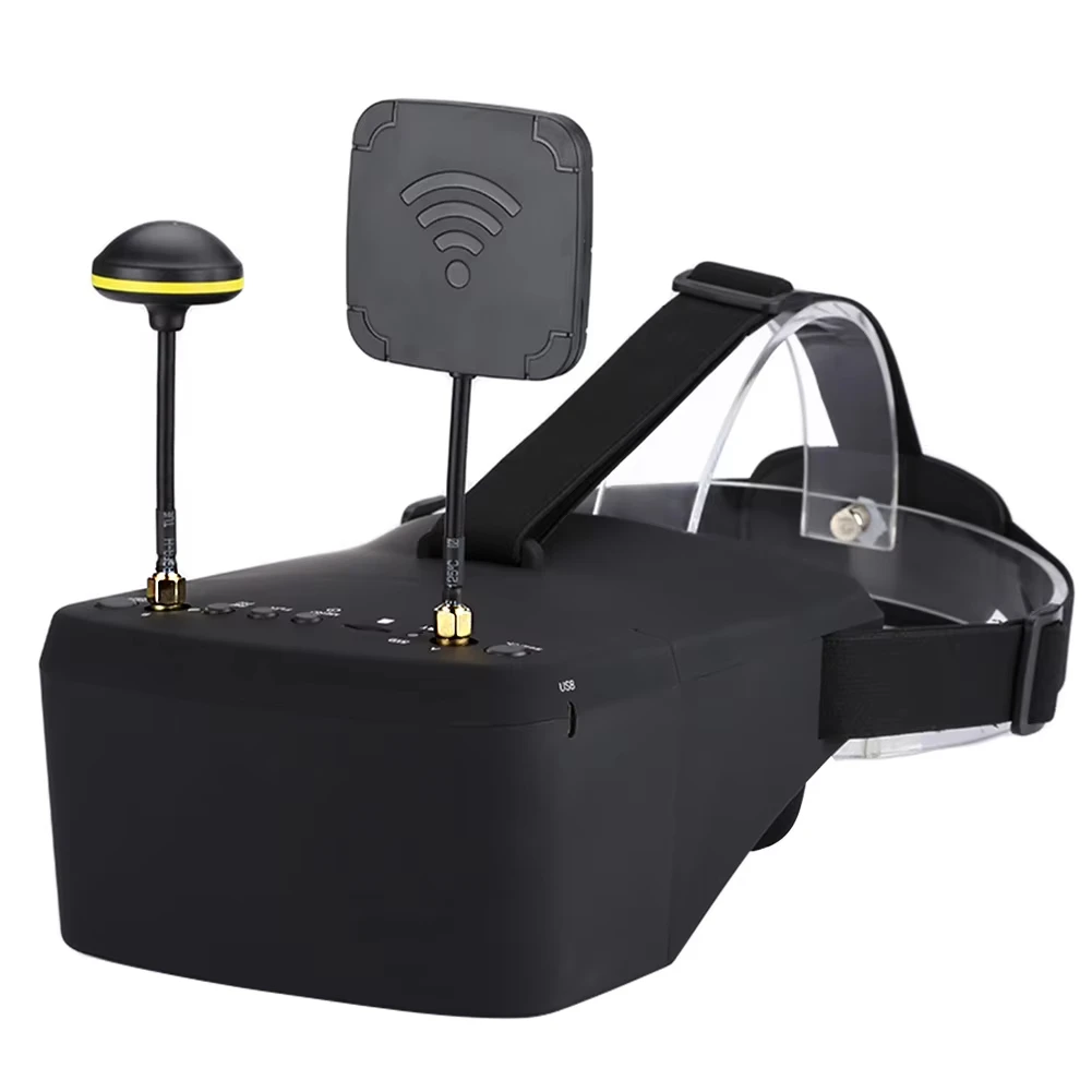 ตัวเลือกสินค้า แว่นตา FPV 800D 5.8G บันทึกวิดีโอ HD สำหรับโดรน