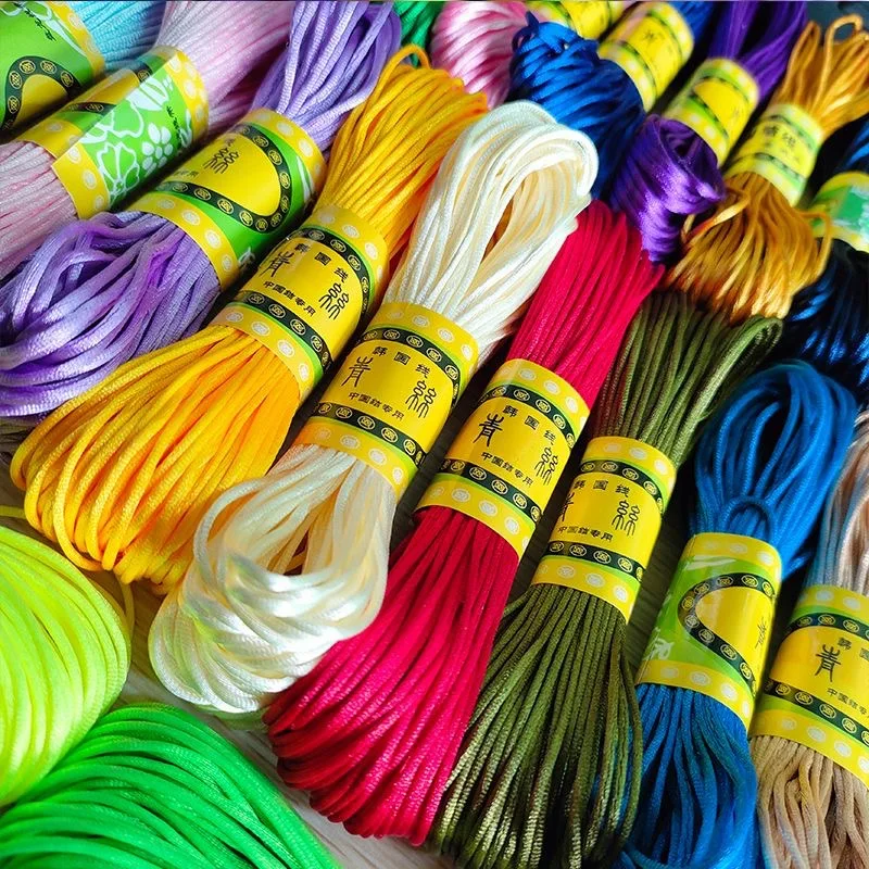 Bulk Nylon Satin Cord for DIY Knotting and Jewelry Making - 1.5mm Thickness