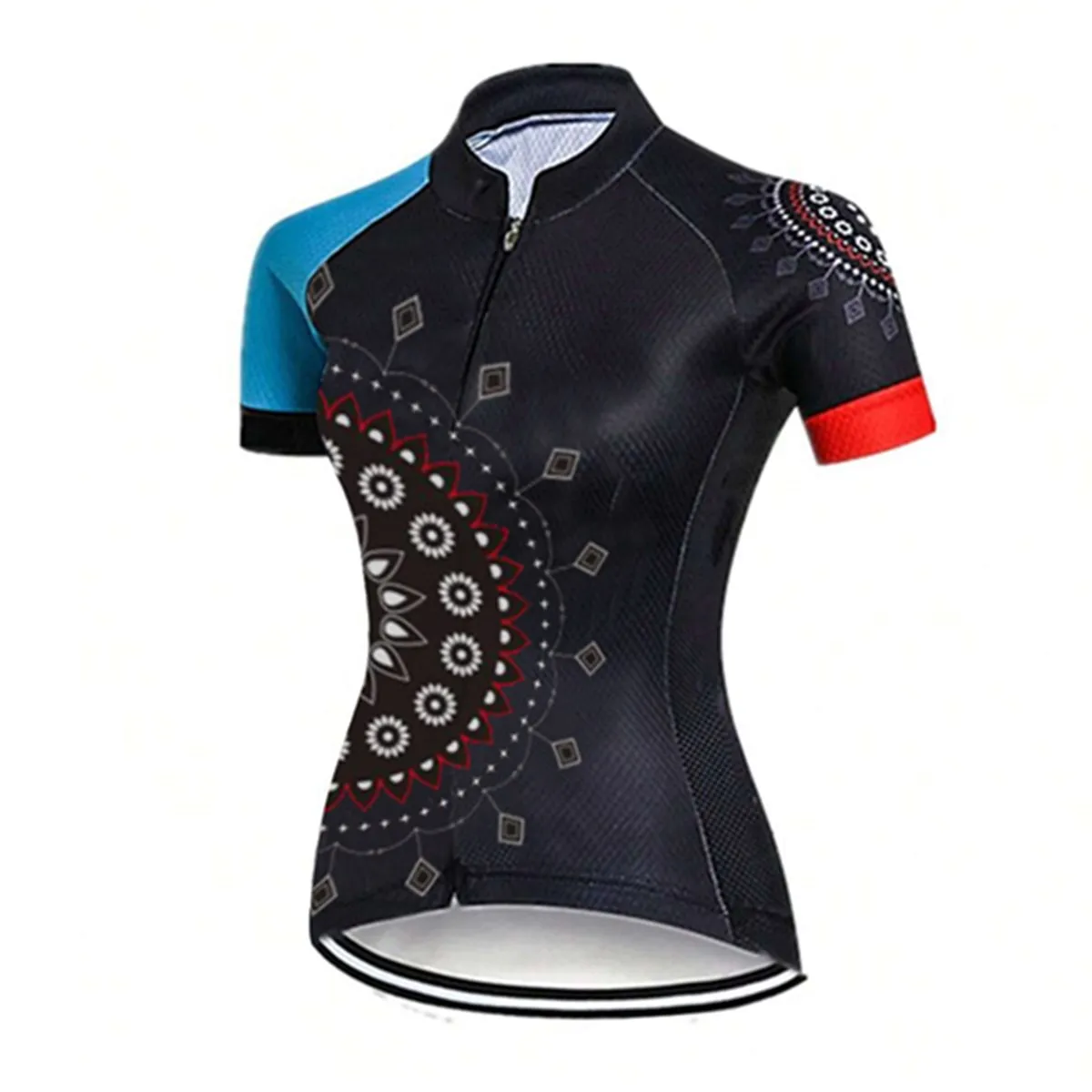 Cycling Shirt Women's Cycling Jersey Quick Dry Breathable Bike Shirts with Pockets, Bicycle Clothing for Road Biking Riding