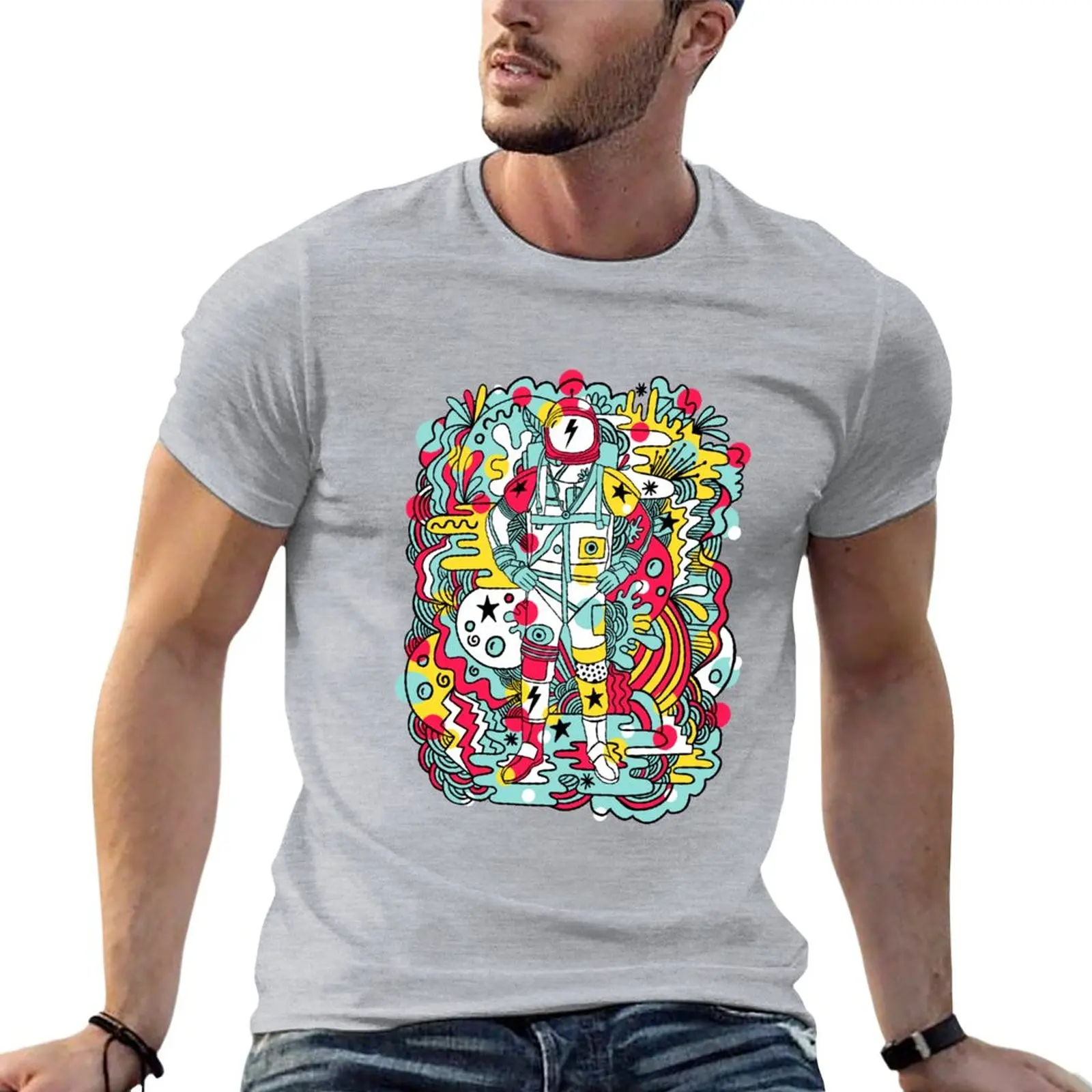 Moonage Daydream T-Shirt Summer Tops Sport Fans Tees Blanks Mens Graphic T-Shirt