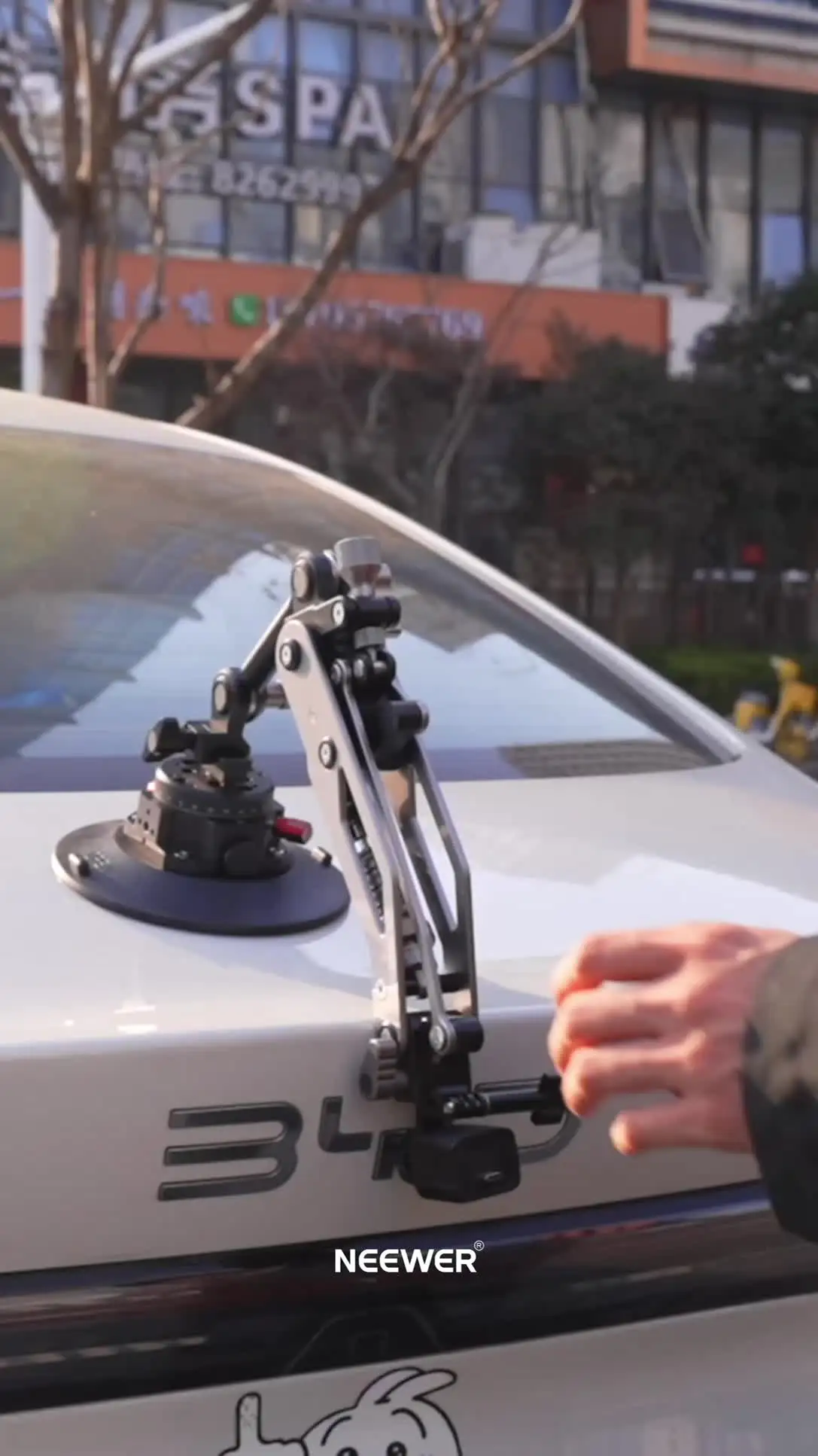 Support Voiture Ventouse Avec Bras Hydraulique Pour Caméra D'Action - Compatible GoPro, DJI, Insta360 - 7