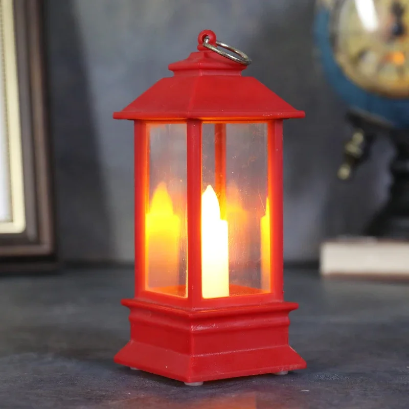 Halloween Christmas Decoration Candles Light Candlestick Lamp Vintage Hanging Light LED Lantern Home Holiday Party Decor Gifts