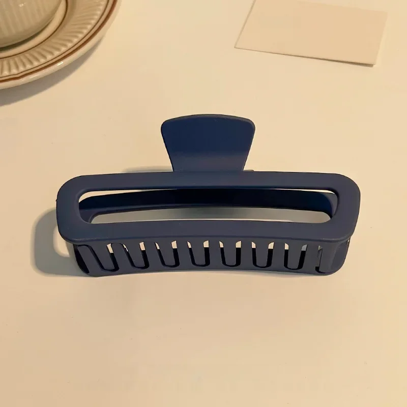 Frosted round navy blue-13cm