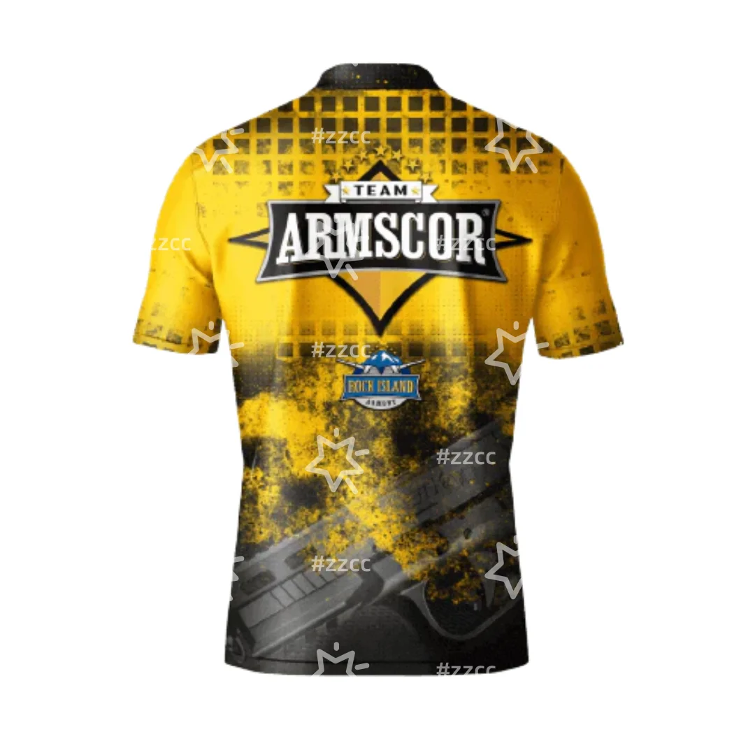 Lock n Load Sportswear Armscor RIA (옐로우) 건 액세서리 폴로 셔츠 스포츠 드라이 퀵리 남성 티셔츠 아동복 티셔츠 여성