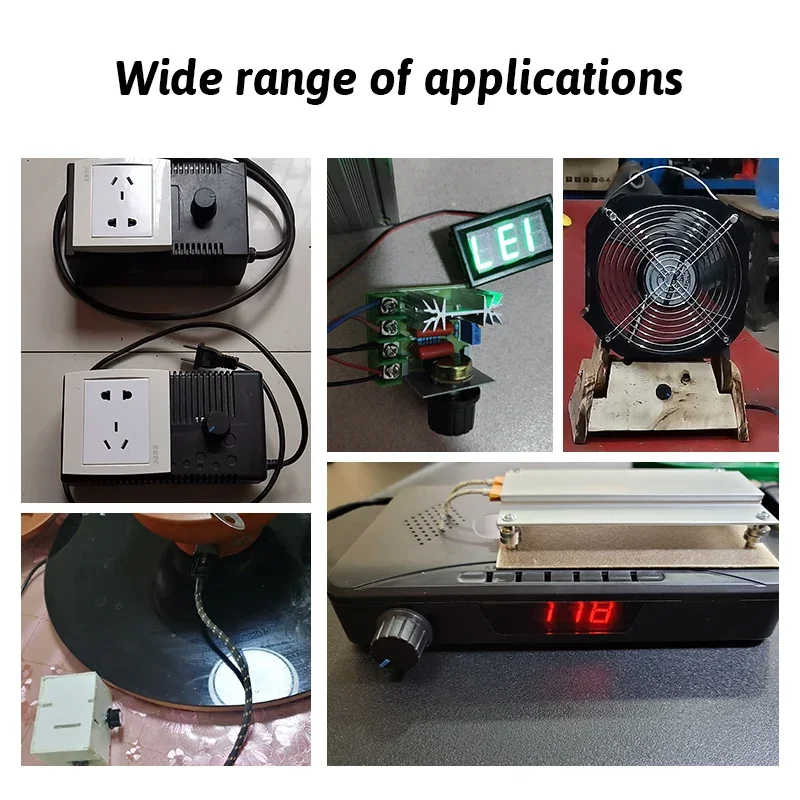2000W 4000W Voltage Stabilizer PC Stabilizer AC 220V SCR Adjustable Voltage Regulator Motor Speed Controller Governor Thermostat