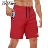 TACVASEN Quick Dry Athletic Shorts with Zipper Pockets Men's Summer Running Shorts Gym Training Workout Fitness Hiking Shorts 2