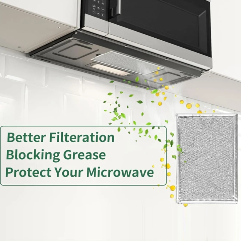 Microwave Filter Replacement 4PCS For GE WB06X10309/ WB06X10359 Microwave Vent Filter Icrowave Grease microwave oven spare parts