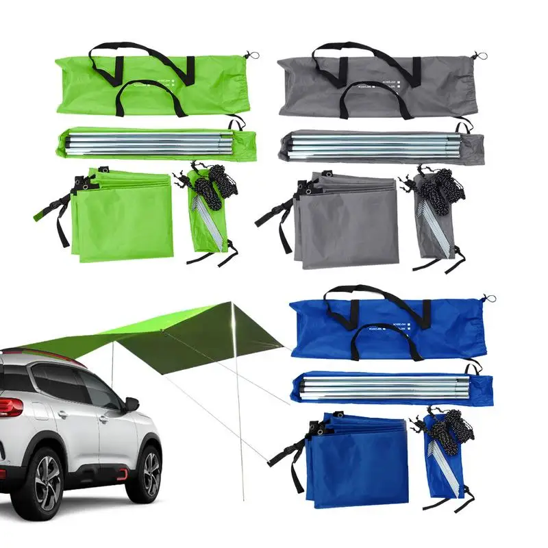 

Car Tailgate Tent Oxford Cloth Tailgate Tent Durable Canopy Tent Large Outdoor Tent Tear-Resistant Camping Shelter For Camping