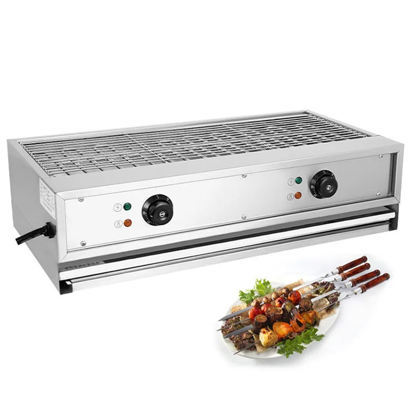 

Electric BBQ Grill Oven Infrared Roaster Home Use Commercial Flat Table Top Smokeless Snack Kebab Grill Meat Grill Machine