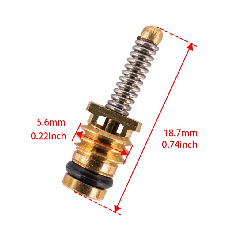 10개/팩 A/C 고유량 밸브 코어 - 볼보, 폭스바겐, 제타, 포드, GM 에어컨용 교체품