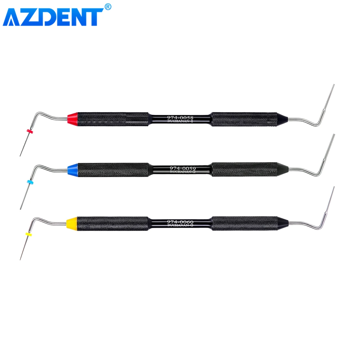 AZDENT 3PCS/Set Dental Endo Buchanan Hand Plugger Fill Instrument NITI Tip #0 #1 #2 Dentist Dentistry Tools | Красота и здоровье
