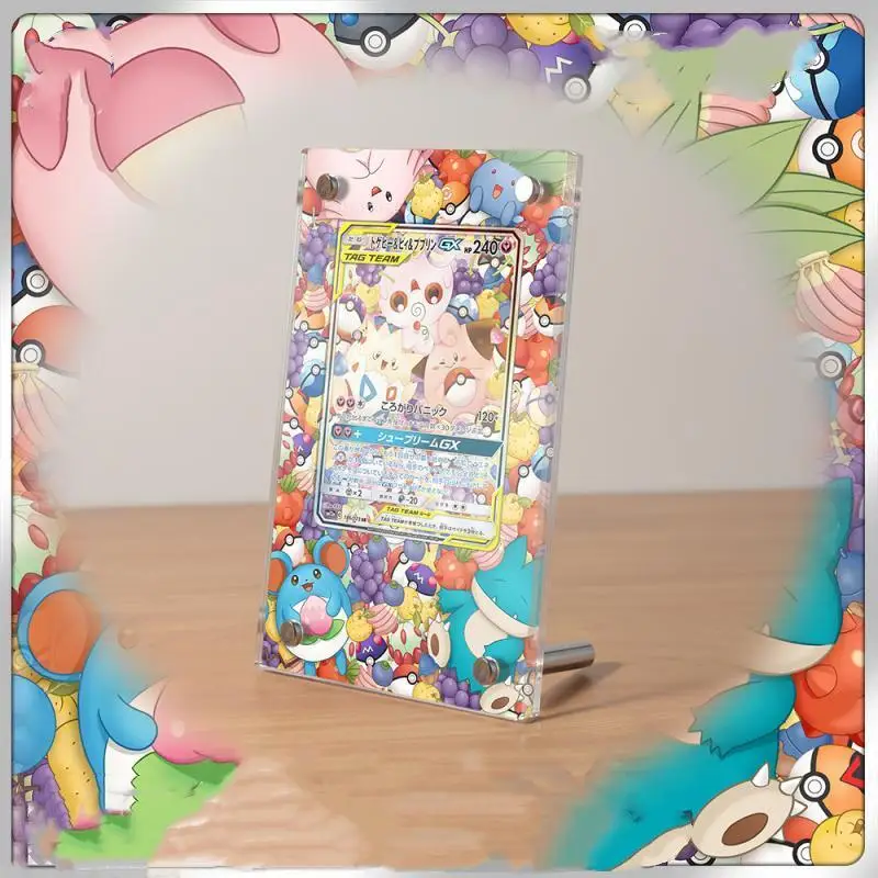 

Pokemon Self Made Jigglypuff Togepi Acrylic Brick Shield Photo Display Box Anime Game Characters Classic Series Collection Card