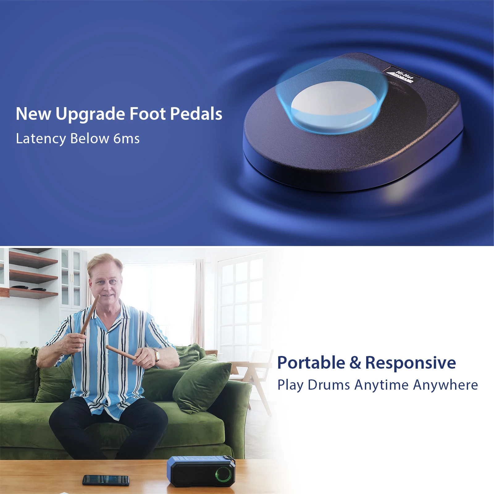 AeroBand PocketDrum 2 Plus Air Drum Sticks Electronic Drumstick With