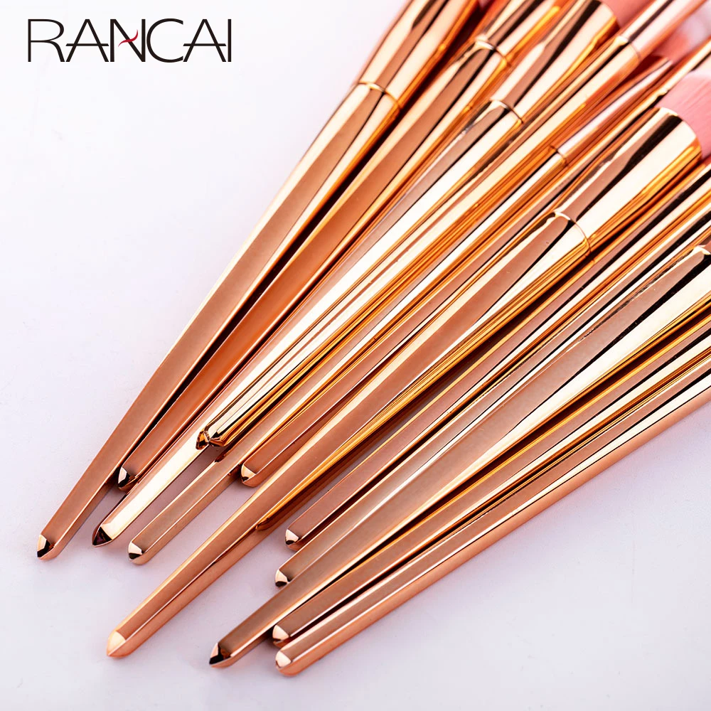 Set di 12 Pennelli per il Trucco: Pennello per Fondotinta in Polvere, Pennello per Blush, Pennello per Contouring, Correttore, Pennello per Occhi, Pennello per Sopracciglia, Strumenti Cosmetici - immagine 5