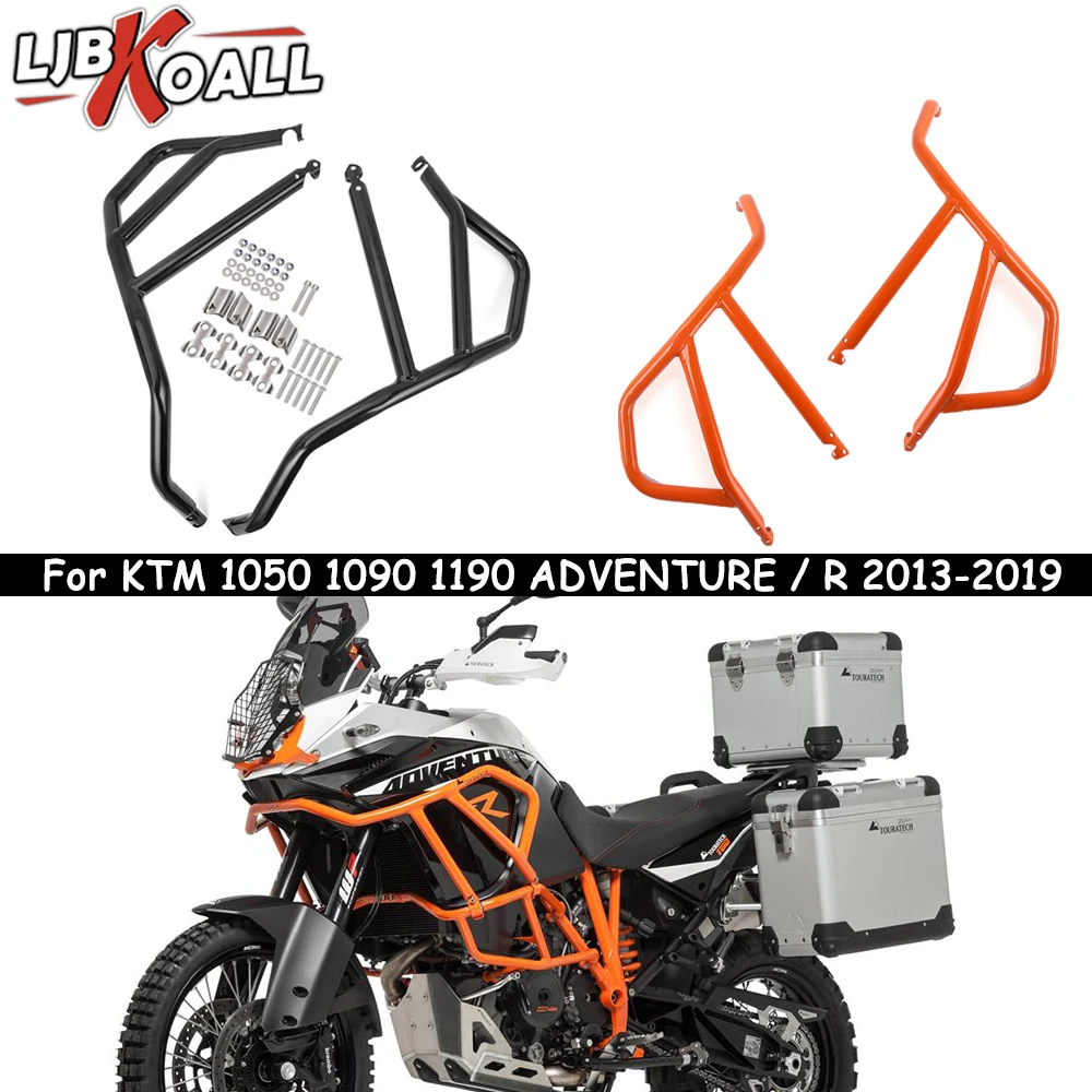 For KTM 1050 1090 1190 ADVENTURE / R 2013-2019 Upper Carsh Bar Extension Engine Guard Bumper Protection Motorcycle Accessories