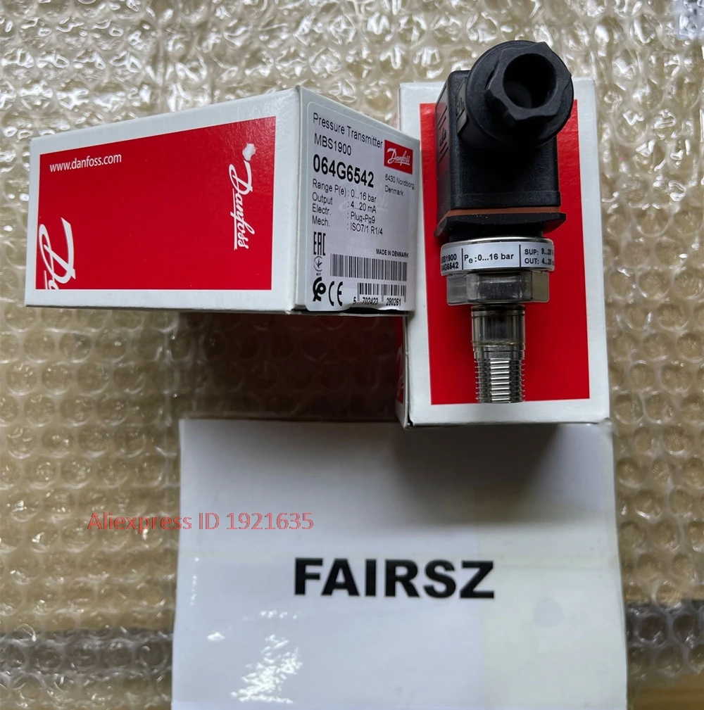 Original DAN.FOSS Pressure Transmitter MBS 1900 064G6542 0-16Bar MBS1900 FAIRSZ STORE