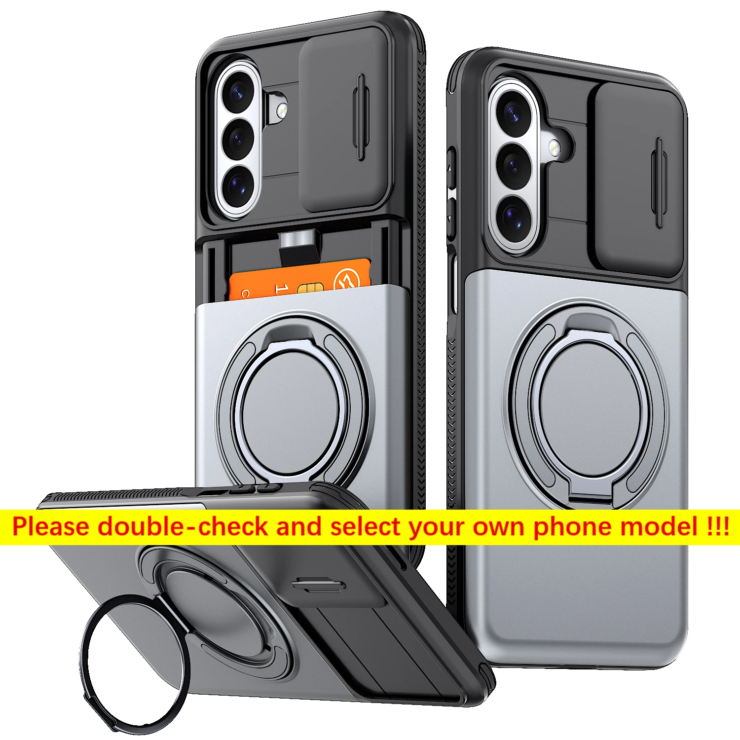 Kickstand Phone Case with Hidden Card Slot