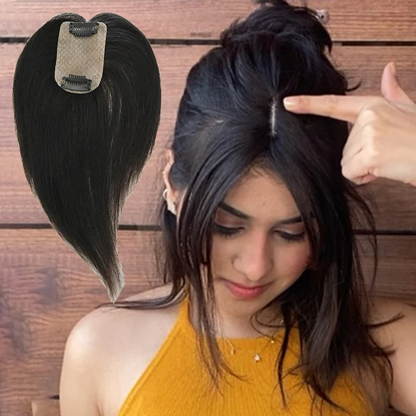 5X5cm 5x8cm Silk Skin Base Women Topper Bang Style Natural Scalp Base Topper Virgin Human Hair Piece For Women,hair toppers