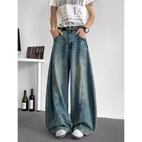 Jean Baggy à jambes larges pour hommes, Streetwear unisexe, pantalon de danse Hip Hop, coupe ample, surdimensionné, survêtement urbain, vêtements de danse de rue 4
