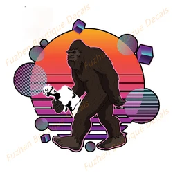 Fuzhen – décalcomanies de voiture, accessoires extérieurs, rétro Wave, graphiques Bigfoot amusants, pour moto 