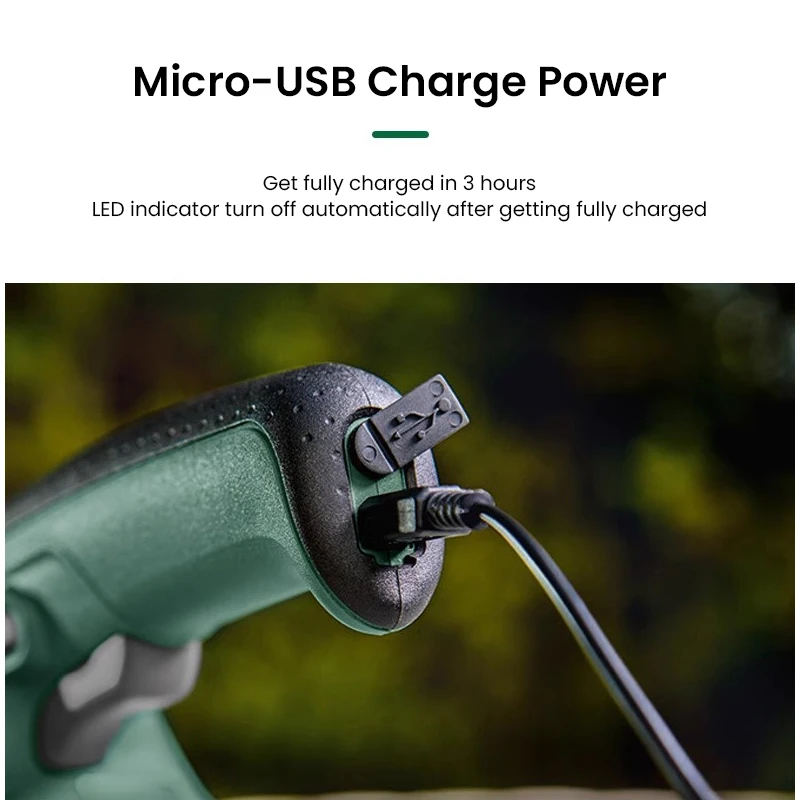 3.6V Cordless Electric Hedge Trimmer Bosch Easyshear Portable Shrub Trimmer Mini Grass Mower Multipurpose Garden Pruning Machine 5