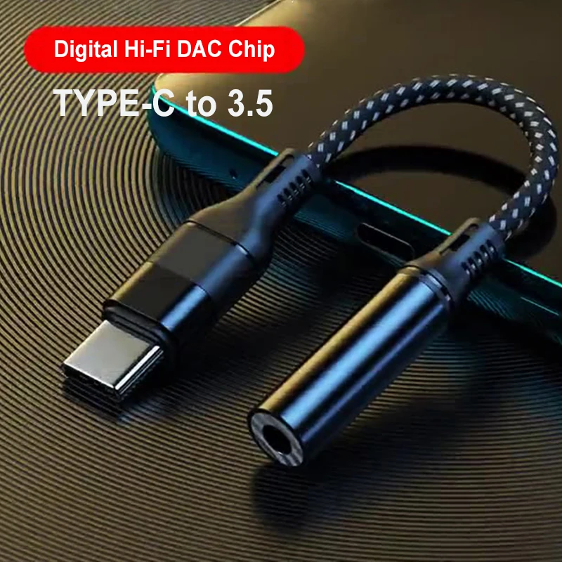 Usb C 3.5 Mm Tipo C Cuffie Adattatore Jack Amplificatore Dac Convertitore Aux Per Oneplus 10 Pro 9Rt Galaxy Note 10 20 Plus S22 Ultra