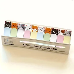 Cartoon Cat Theme Sticky Notes Set - 150 Sheets for Bookmarks and Memo Pads, Ideal for Office Use (YELLOW)