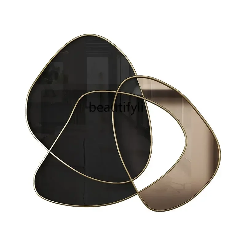 

Living Room Wall Decorations Stainless Steel Three-Dimensional Wall Hangings Dining Room Entrance Background Wall Metal Pendant
