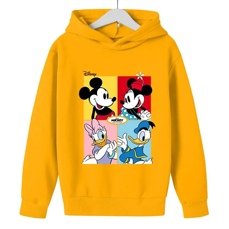 thumbnail image 1 of Sudadera con capucha con estampado de Mickey Mouse y el pato Donald para niños, ropa para niñas y niños, jersey de moda para exteriores para niños, 1 of 5
