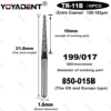 TR Type Extra Coarse Dental Diamond Burs Dentistry Drill For High Speed Handpiecess Dentistry Lab Polishing 10pcs/Pack 5
