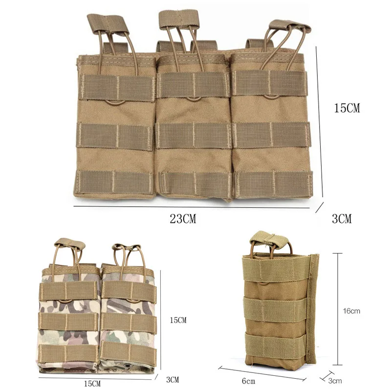 Magazine Molle Pouch 5.56 AR15 M4 Outdoor Hunting Rifle Pistol Ammo Mag Bag Airsoft Gun Accessories Torch Holster magazine pouch ammo pouch airsoft accessory molle pouch ammunition bag hand gun holster