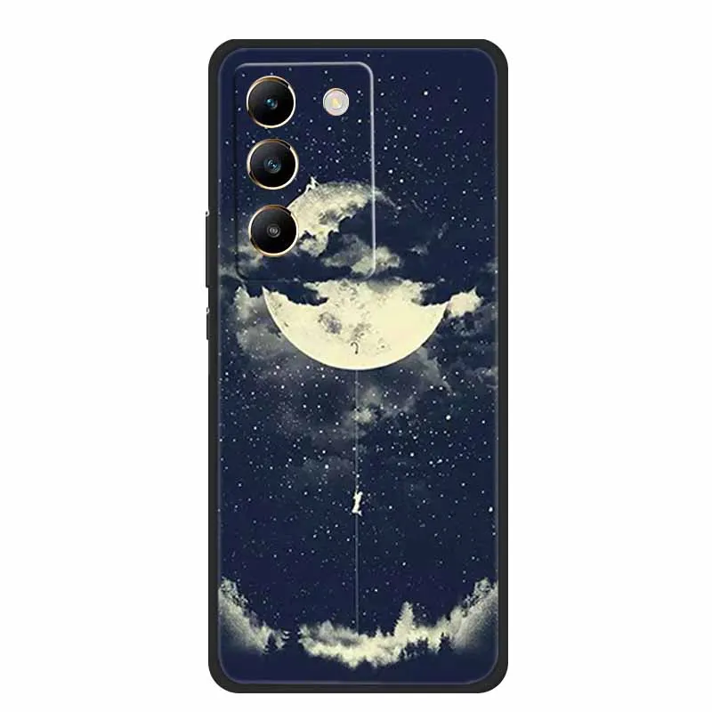 Black Silicone Soft Phone Case - Durable and Stylish Back Cover  Bag