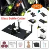 19Pcs Glass Bottle Cutter DIY Tools Steel Square Round Glass Bottle Cutting Machine for Wine Beer Liquor Whiskey Alcohol Bottle 1