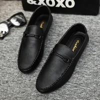 2025New Fashionable Loafers Breathable Casual Leather Shoes Men's Leather Loafers
