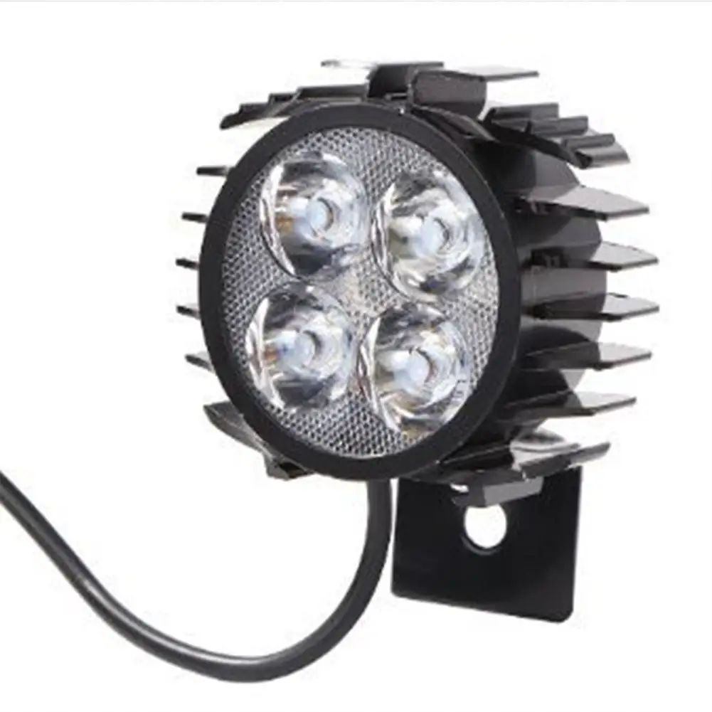 

Electric Bicycle Horn Headlight Modified Ultra-bright Electric Scooter LED 12-80V 2 In 1 Front Light