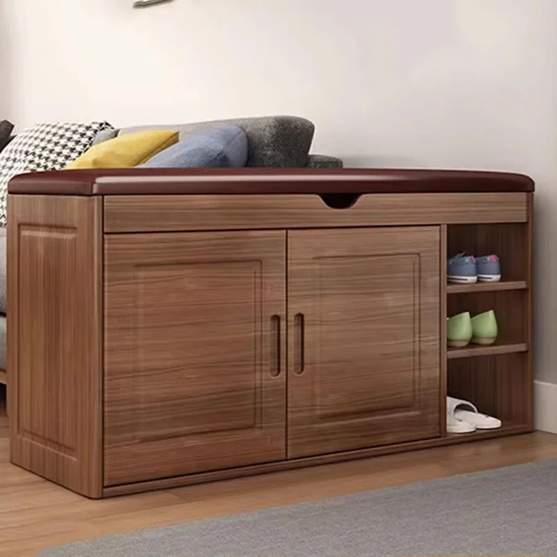 

European Vintage Shoe Cabinets Storage Door Vent Dust Proof Shoe Cabinets Wooden Display Schonen Kast Furniture Living Room
