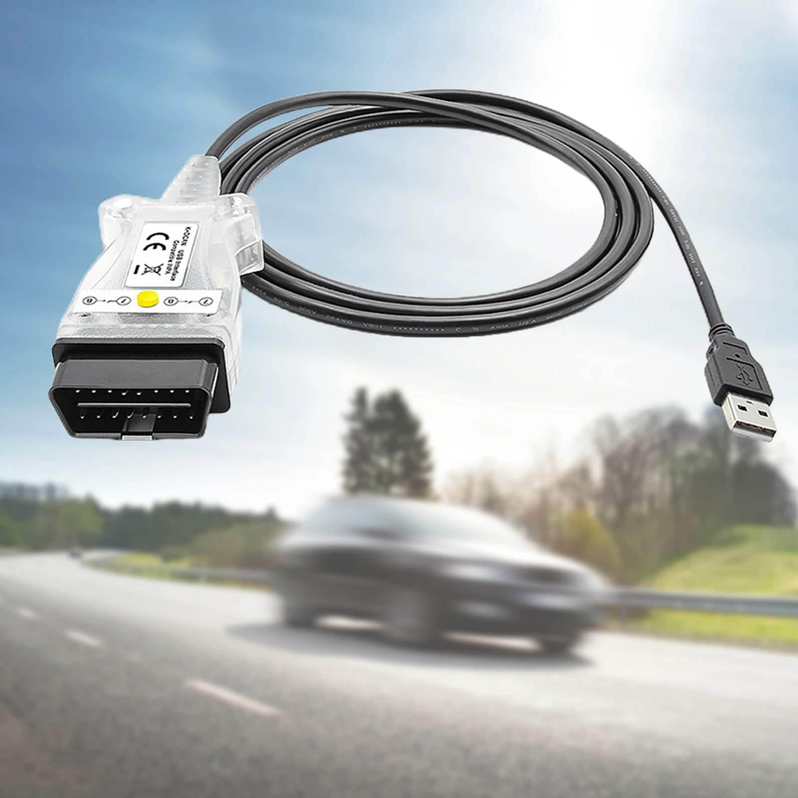 Диагностический сканер данных K + DCAN USB для автомобиля удобный в использовании