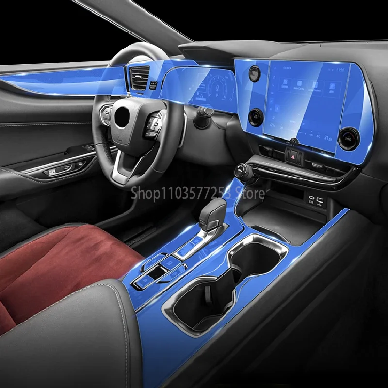 

For Lexus NX 250 350h 2022-2023 Car Interior Center Console Transparent TPU Protective Film Anti-scratch Repair Film Accessories