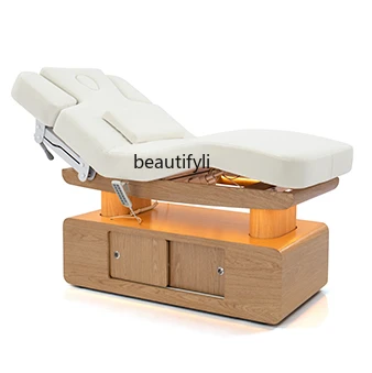 Electric Beauty Bed Multifunctional Heating Lifting Physiotherapy Bed Micro Plastic Beauty Salon Special Massage Massage Bed