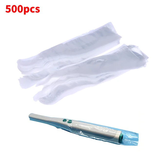500Pcs Disposable Dental Oral Intraoral Camera Sheath/Sleeve/Cover For Dentist Lab Endoscope Film Handle Sleeve