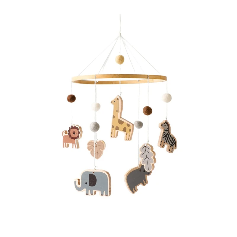 Baby Mobile For Crib-Jungle Animals Baby Mobile-Nursery For Girl Or Boy Gender Neutral Handmade High Guality