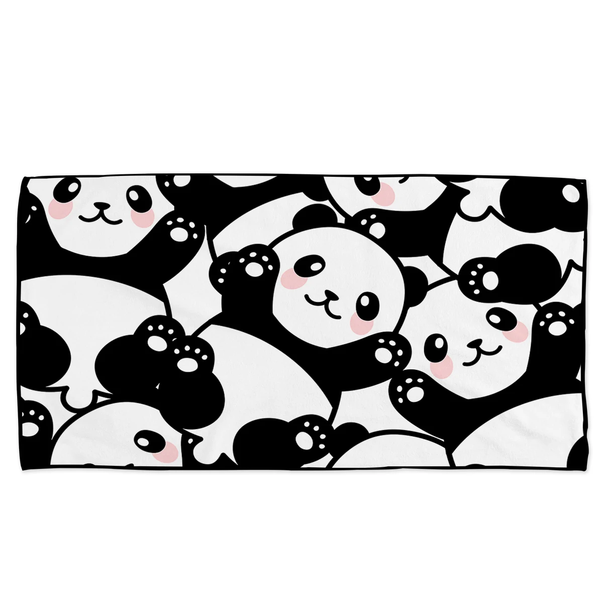BeddingOutlet Panda Bath Towel Bathroom Microfiber Cartoon Beach Towel Animal Kids Teen Shower Summer Blanket Toalla