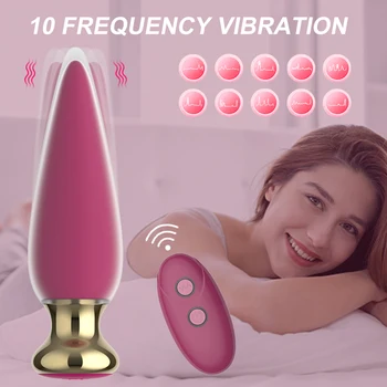 Wireless Remote Anal Vibrator Sex Toy For Men Women Anal Plug Male Prostate Massage Vagina