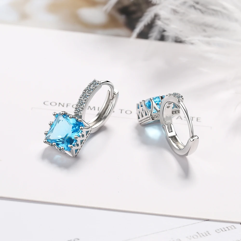 Uloveido Collana da donna in argento Sterling 925 con cristalli