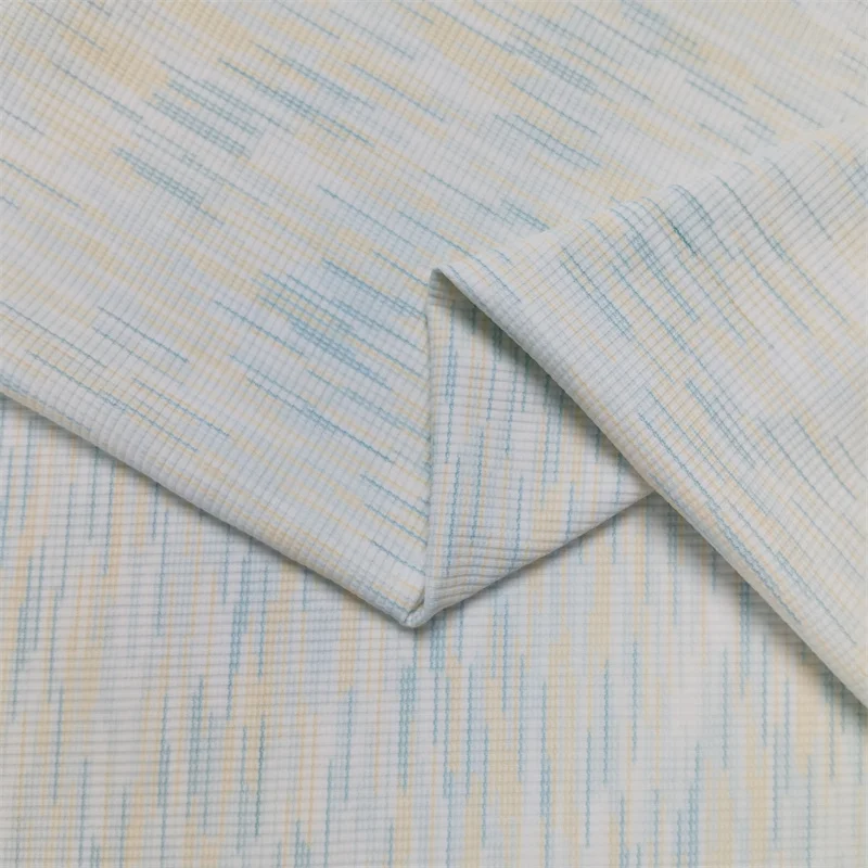 Striped Jacquard Knit Fabric 3